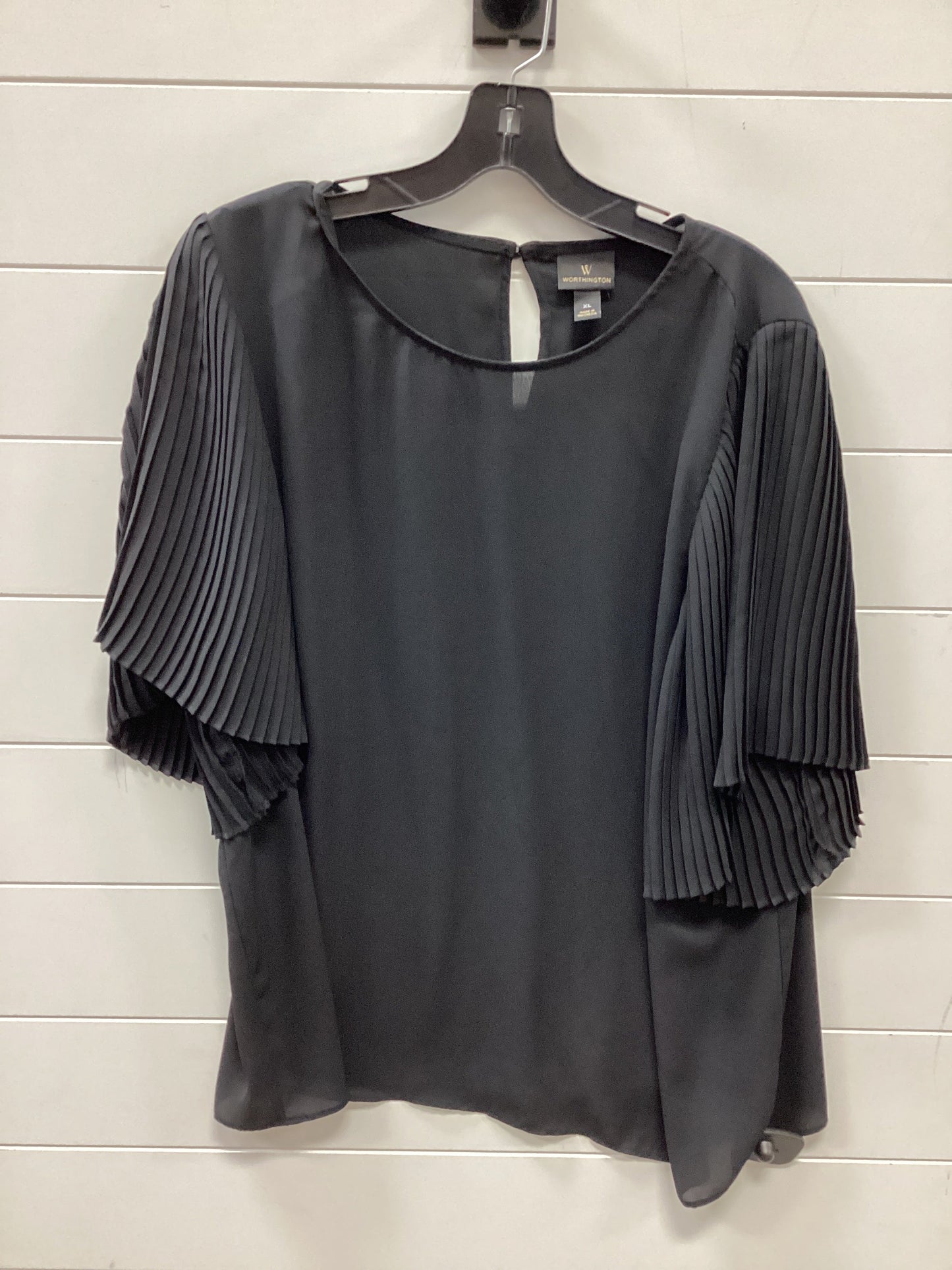 Top Ss By Worthington In Black, Size:Xl