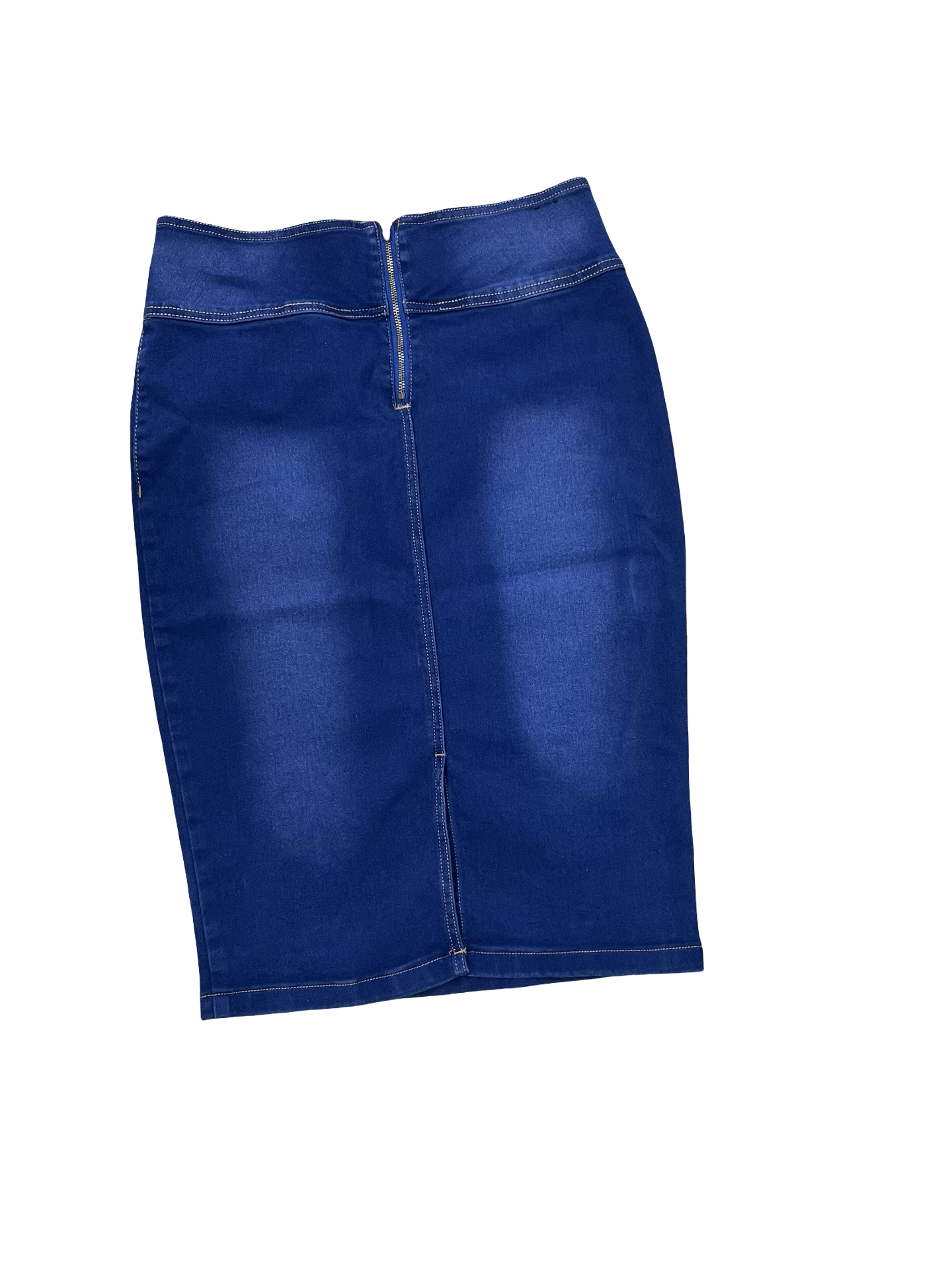 Skirt Midi By Clothes Mentor In Blue Denim, Size:Xl