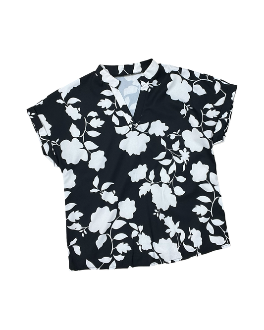 Top Ss By Shein In Black & White, Size:M