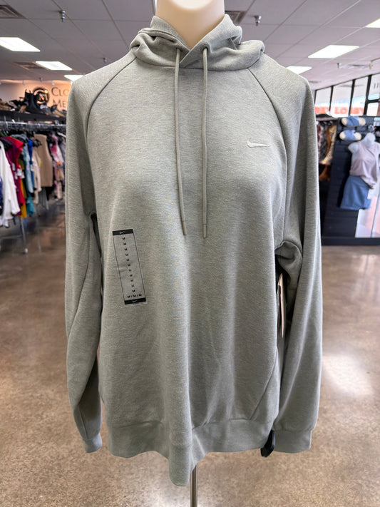 Athletic Sweatshirt Hoodie By Nike In Green, Size:M