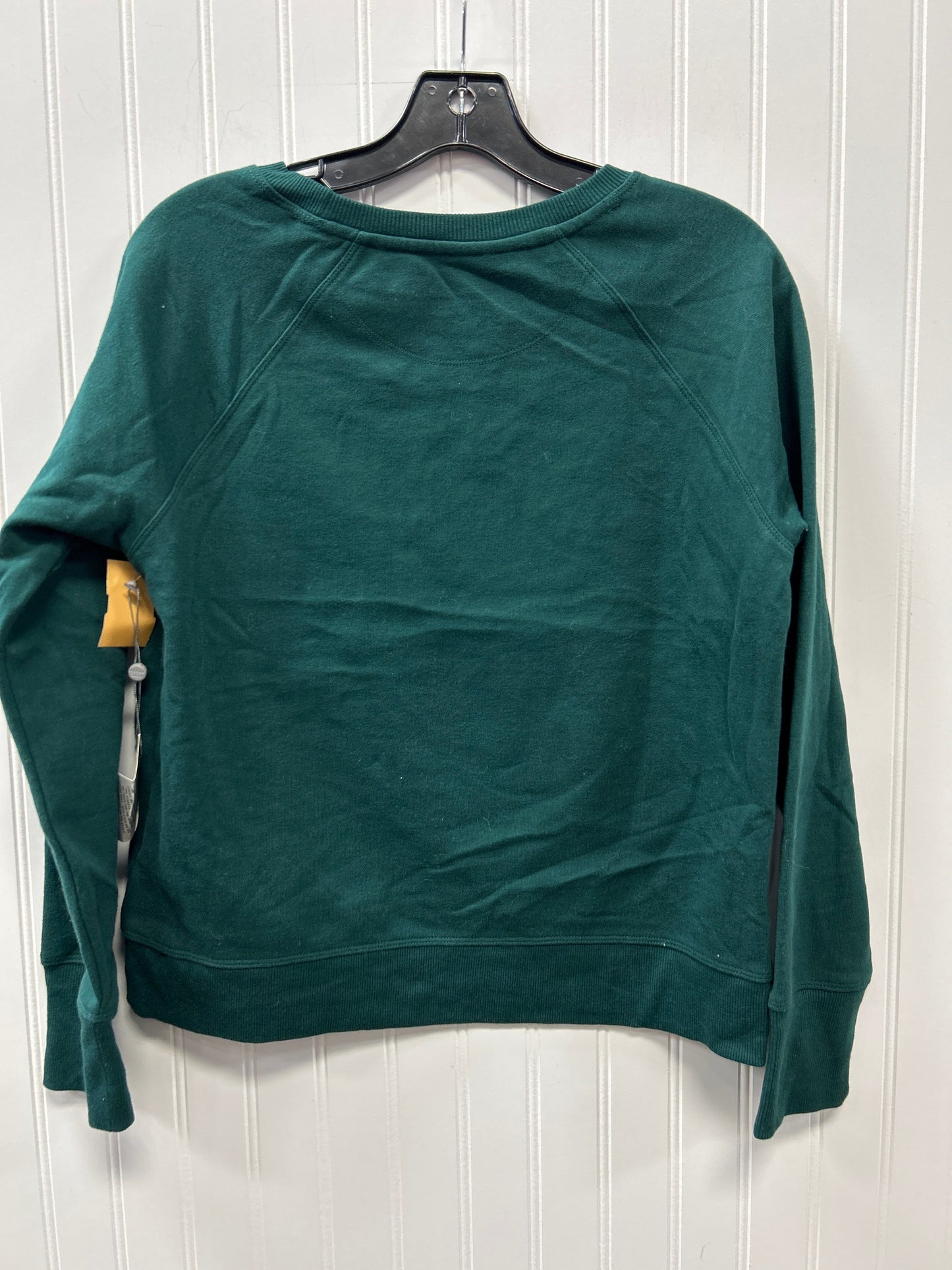 Athletic Top Ls Crewneck By Dkny In Green, Size:S NWT