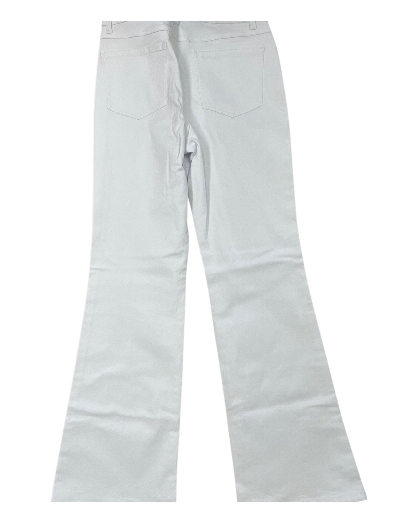 Jeans Wide Leg By Cabi In White, Size:10