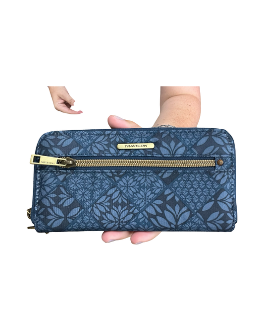 Wallet By Travelon In Blue, Size:Medium