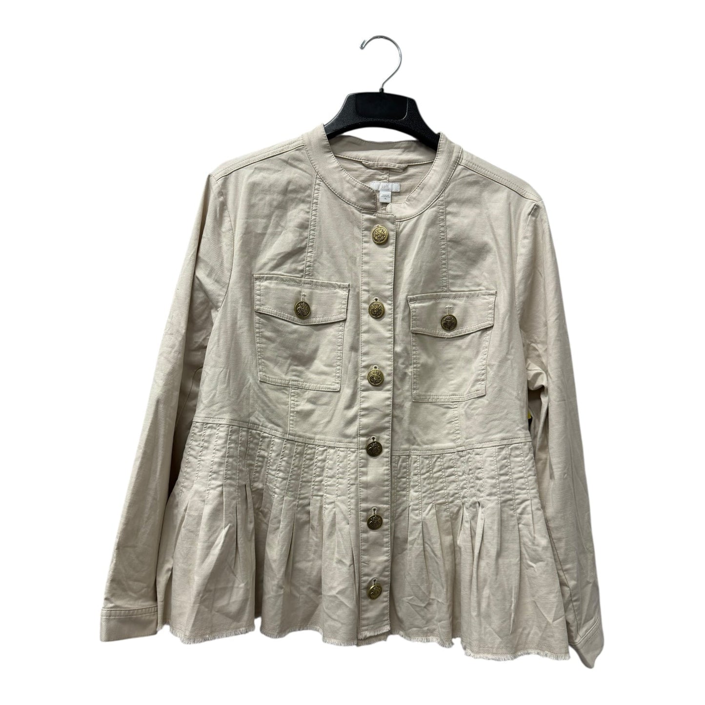 Jacket Other By J. Jill In Cream, Size:Xl