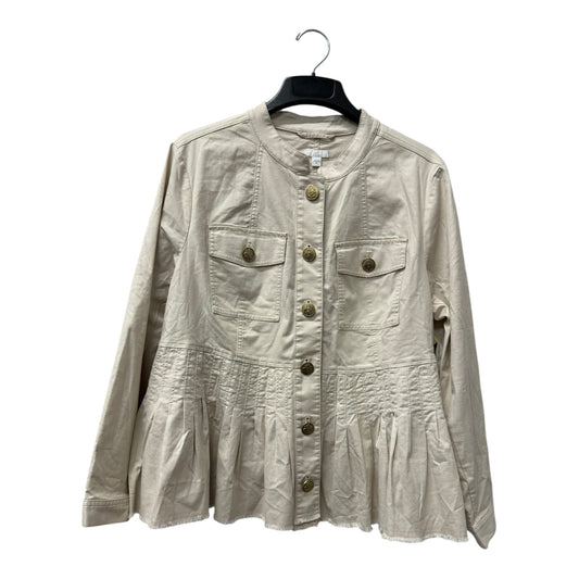 Jacket Other By J. Jill In Cream, Size:Xl
