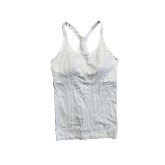 Athletic Tank Top By Lululemon In White, Size:10
