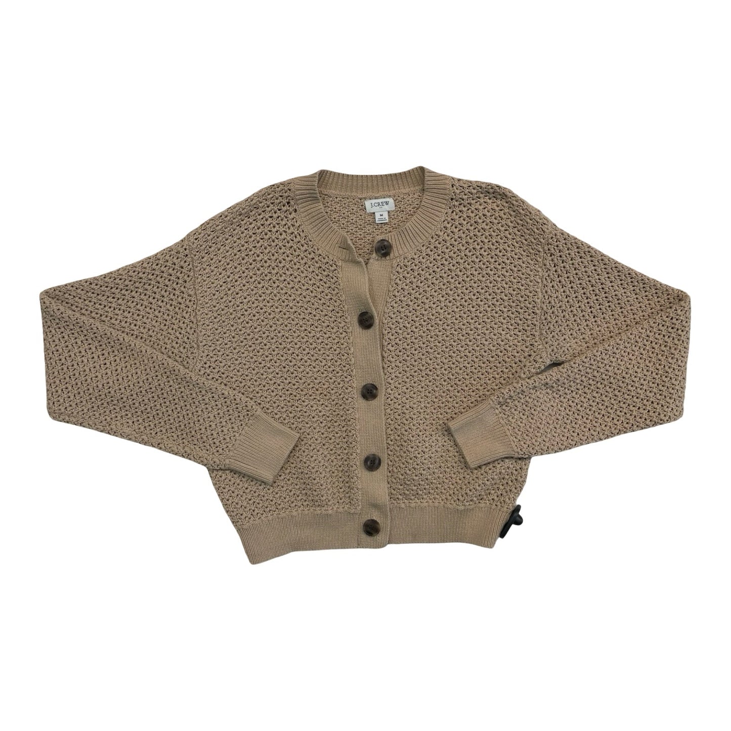 Sweater Cardigan By J. Crew In Cream, Size:M