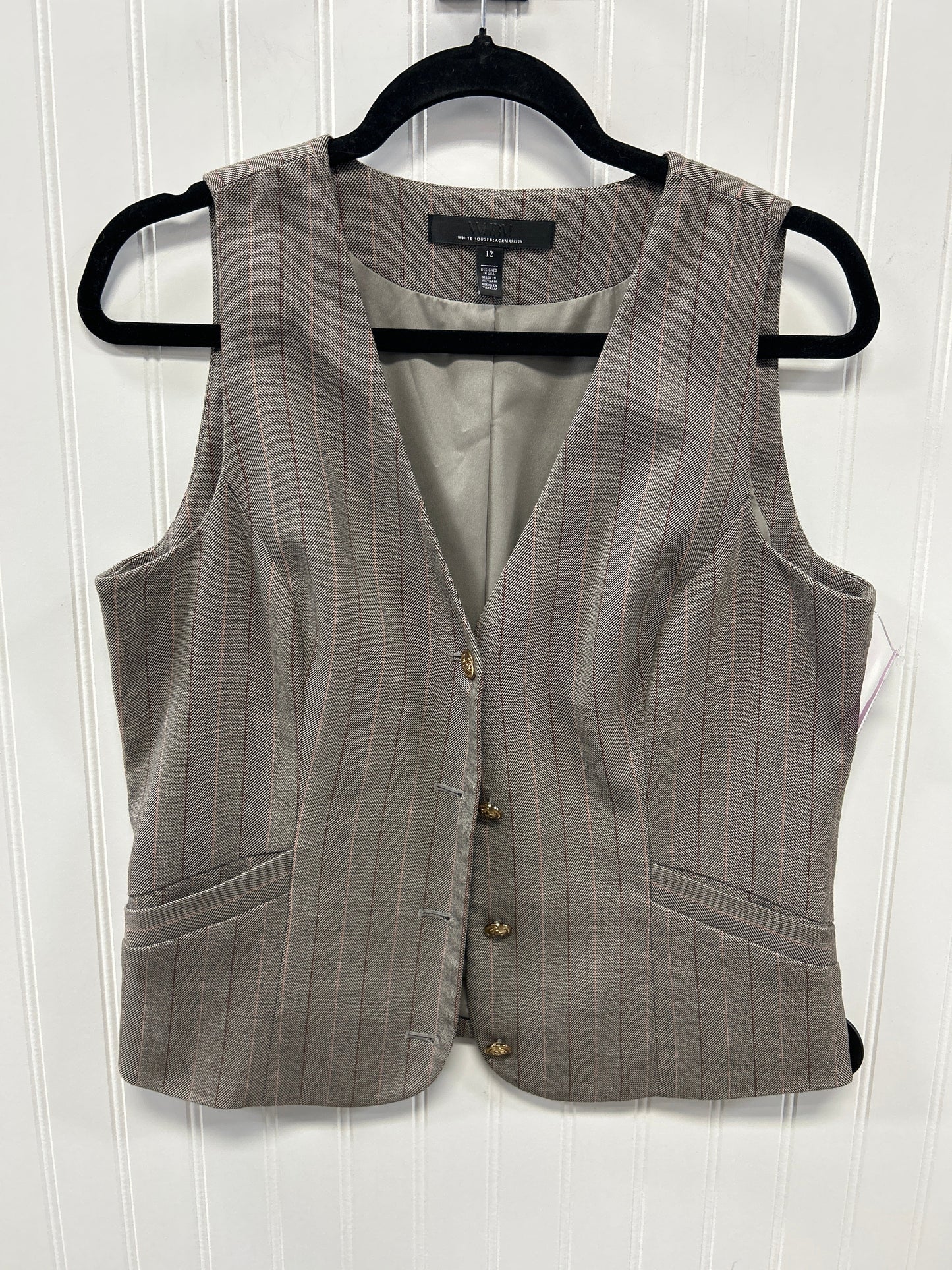 Vest Other By White House Black Market In Taupe, Size:12