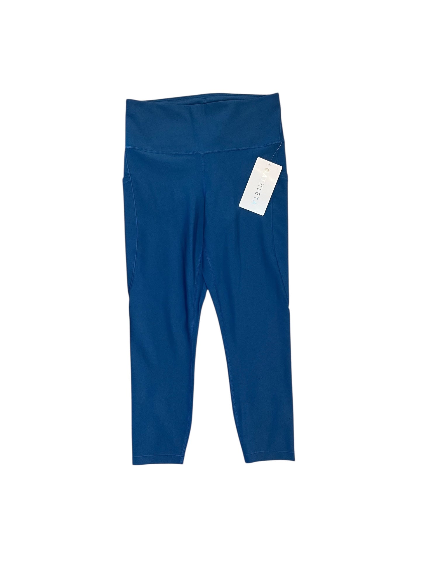 Athletic Leggings Capris By Athleta In Teal, Size:M