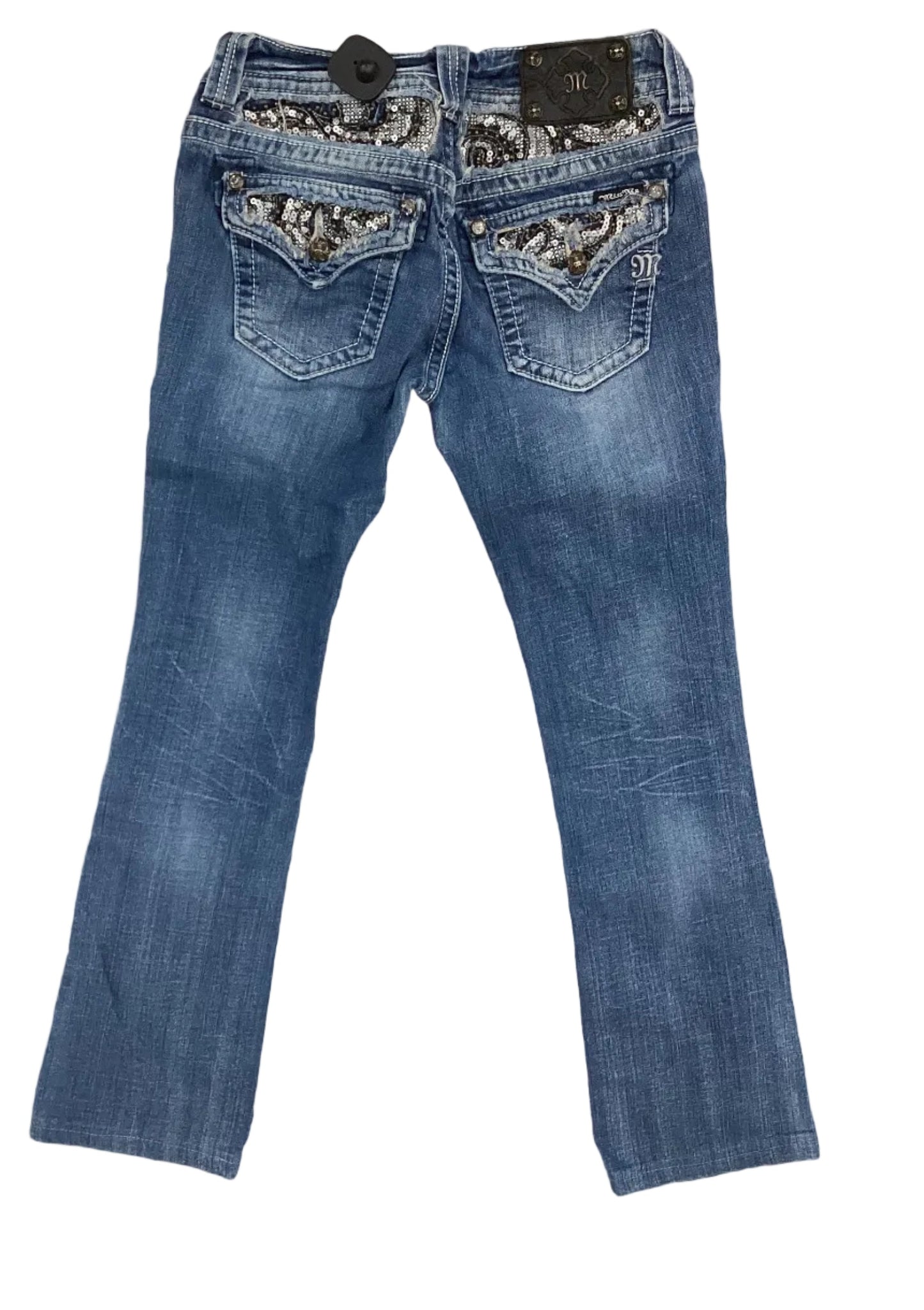 Jeans Boot Cut By Miss Me In Blue Denim, Size:4