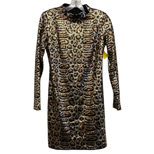 Dress Party Short By Top Shop In Animal Print, Size:S