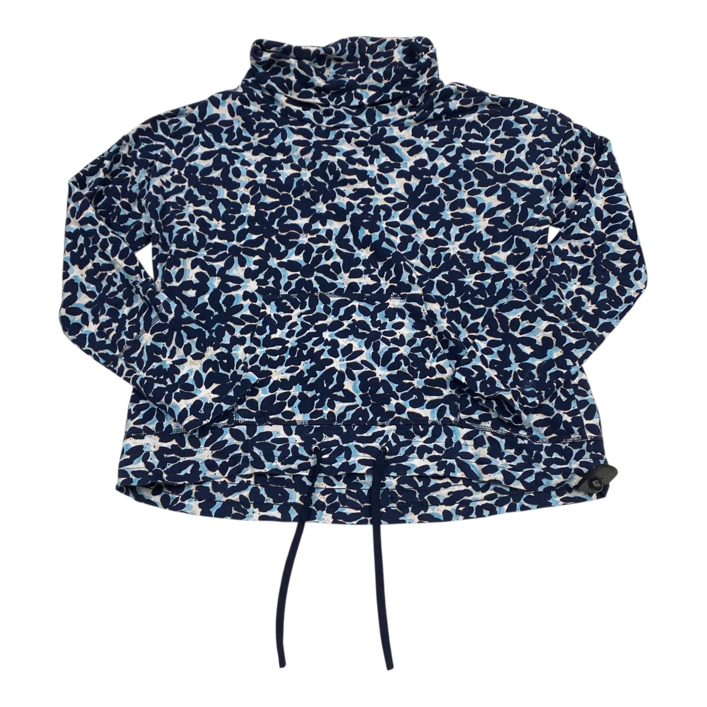 Sweatshirt Collar By Nic + Zoe In Blue, Size:L