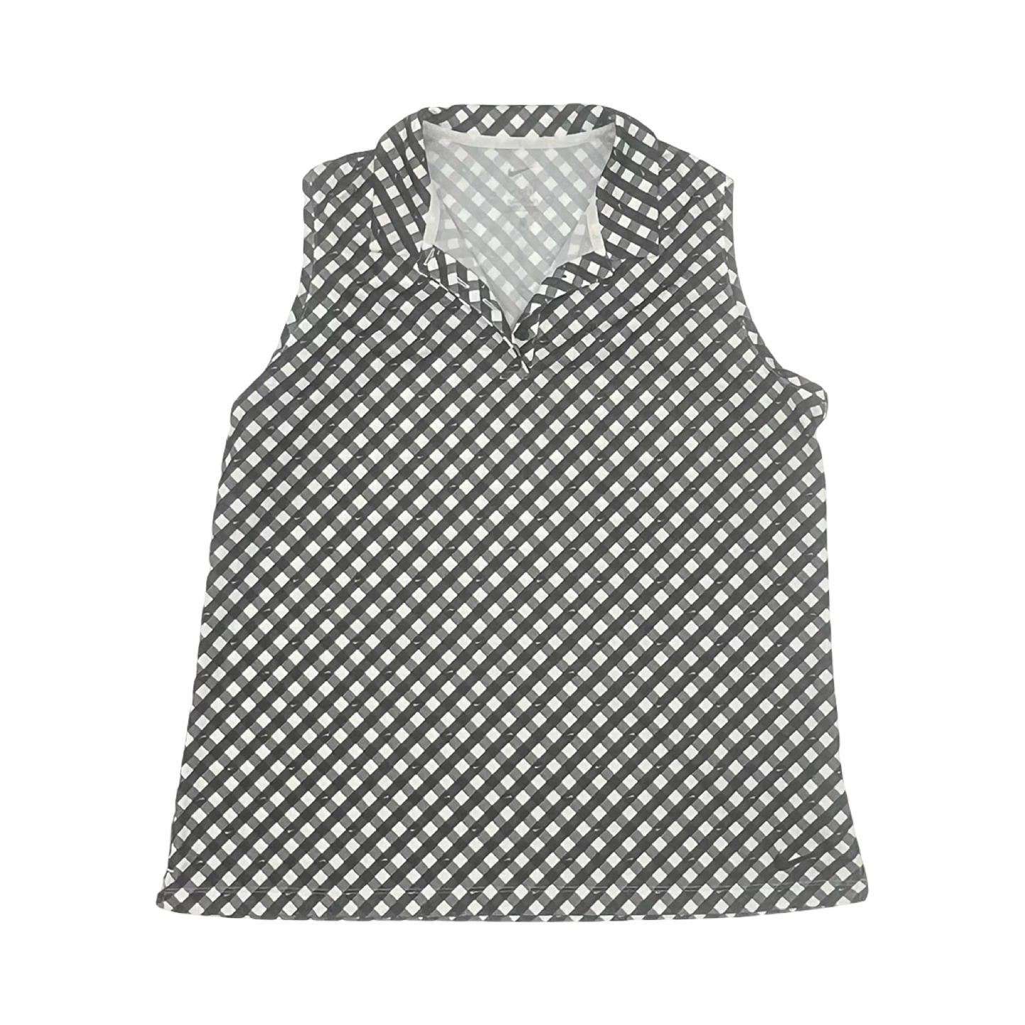 Athletic Top Ss By Nike In Black & White, Size:Xl