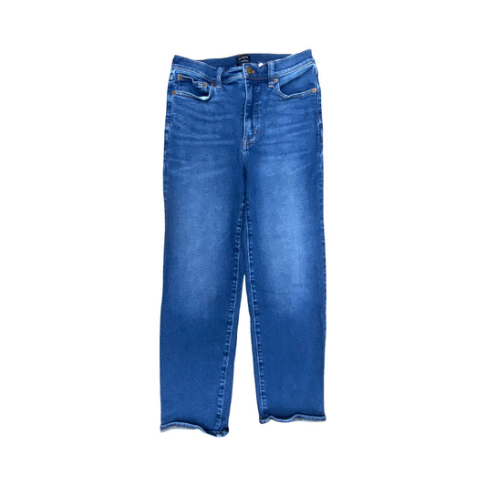 Jeans Straight By J. Crew In Blue Denim, Size:6