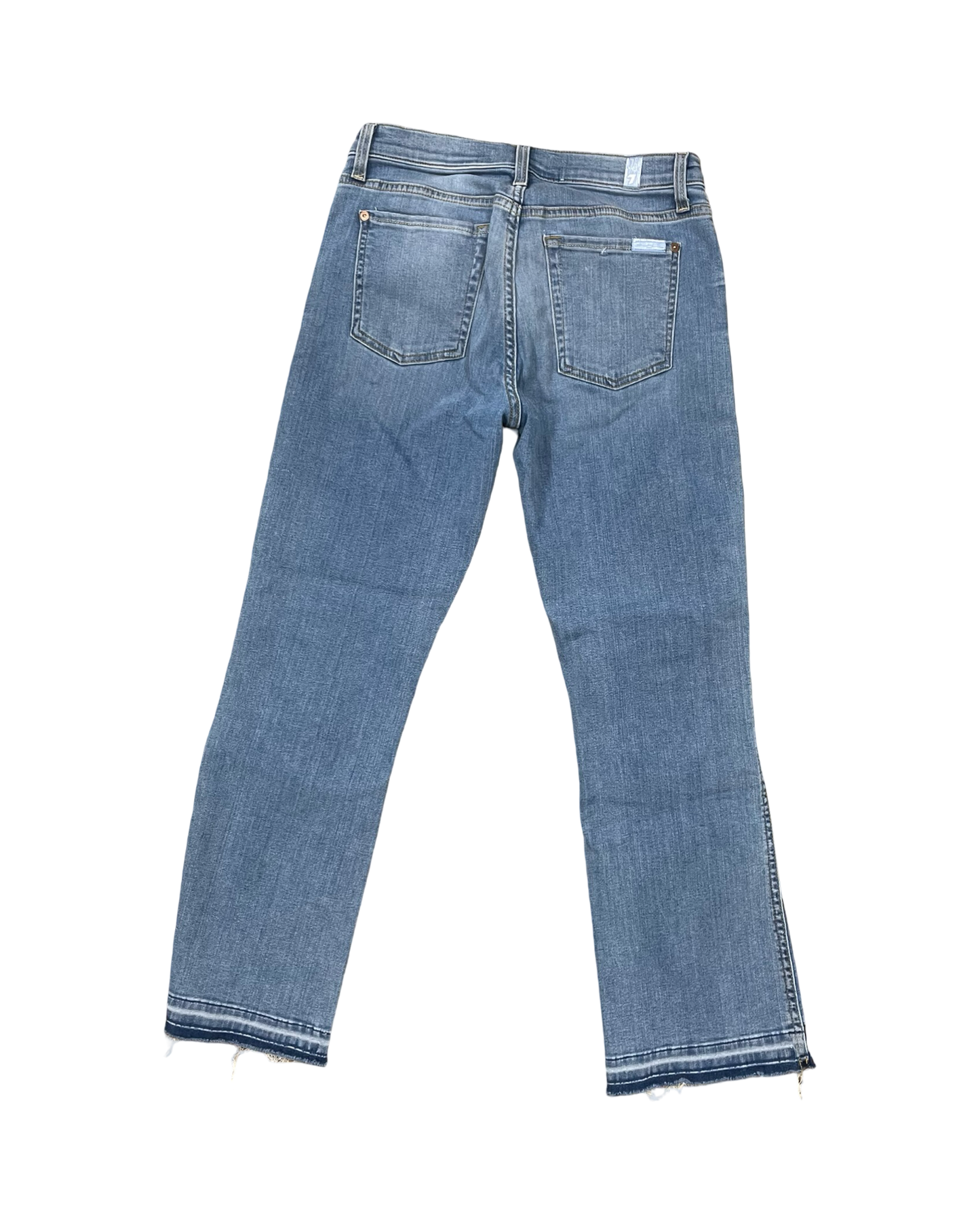 Jeans Skinny By 7 For All Mankind In Blue Denim, Size:4