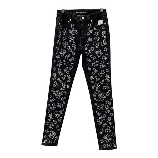Jeans Skinny By Michael By Michael Kors In Black Denim, Size:2