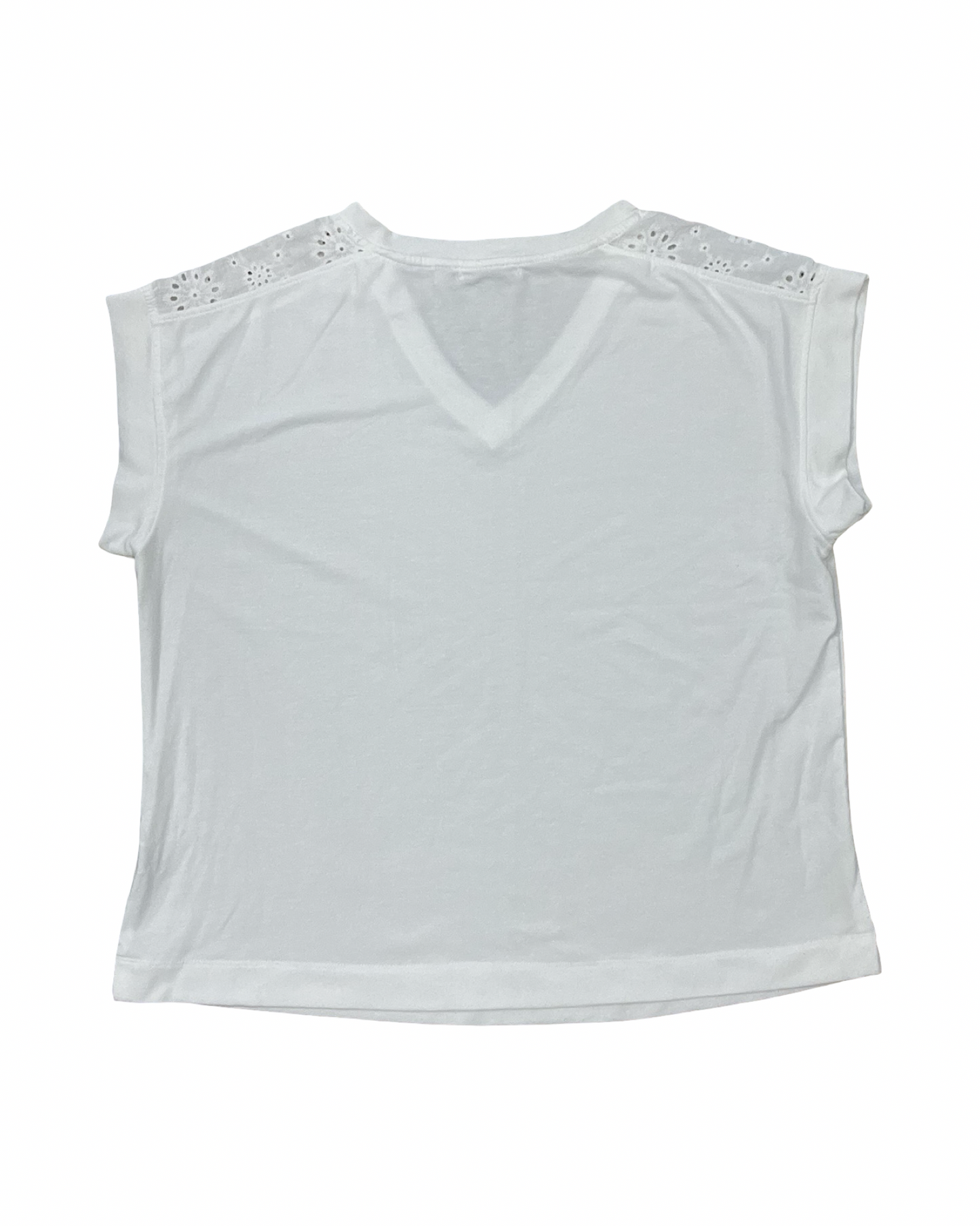 Top Ss By Notations In White, Size:1X