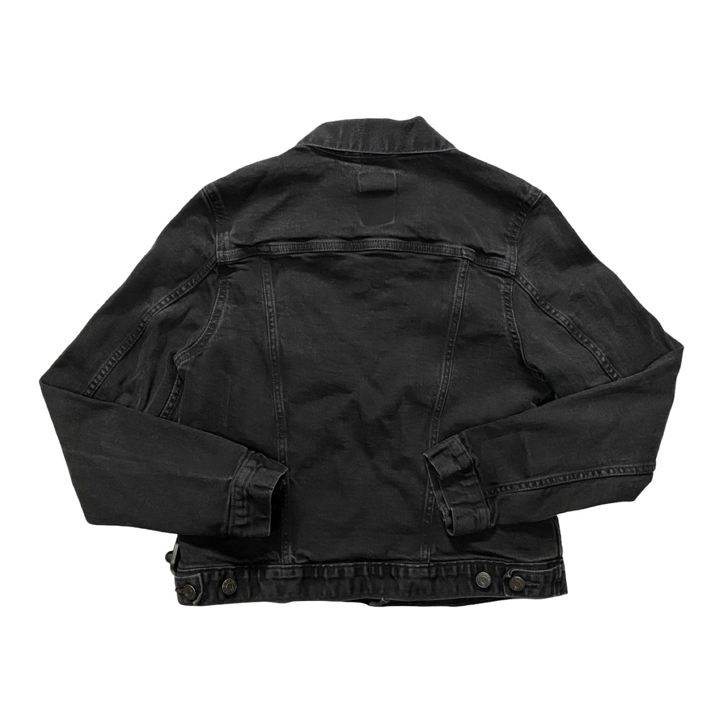 Jacket Denim By Gap In Black Denim, Size:M