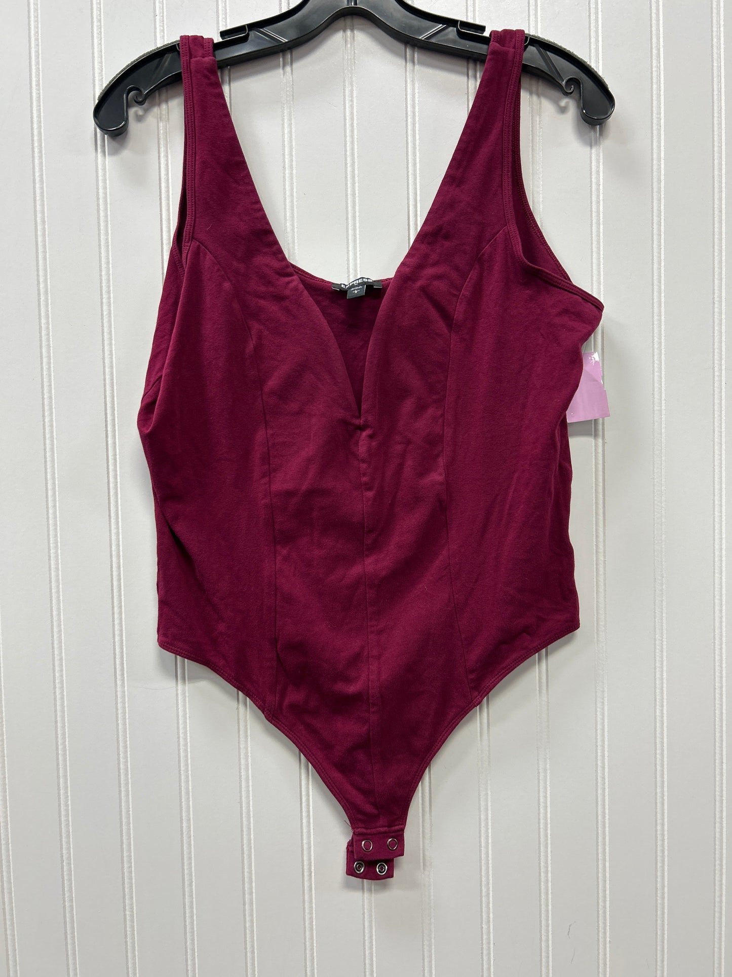 Bodysuit By Express In Purple, Size:L