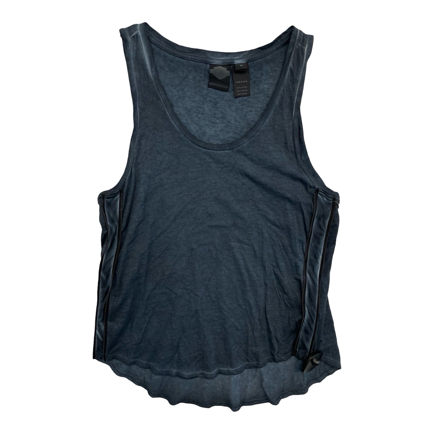 Top Sleeveless By Harley Davidson In Blue, Size:M