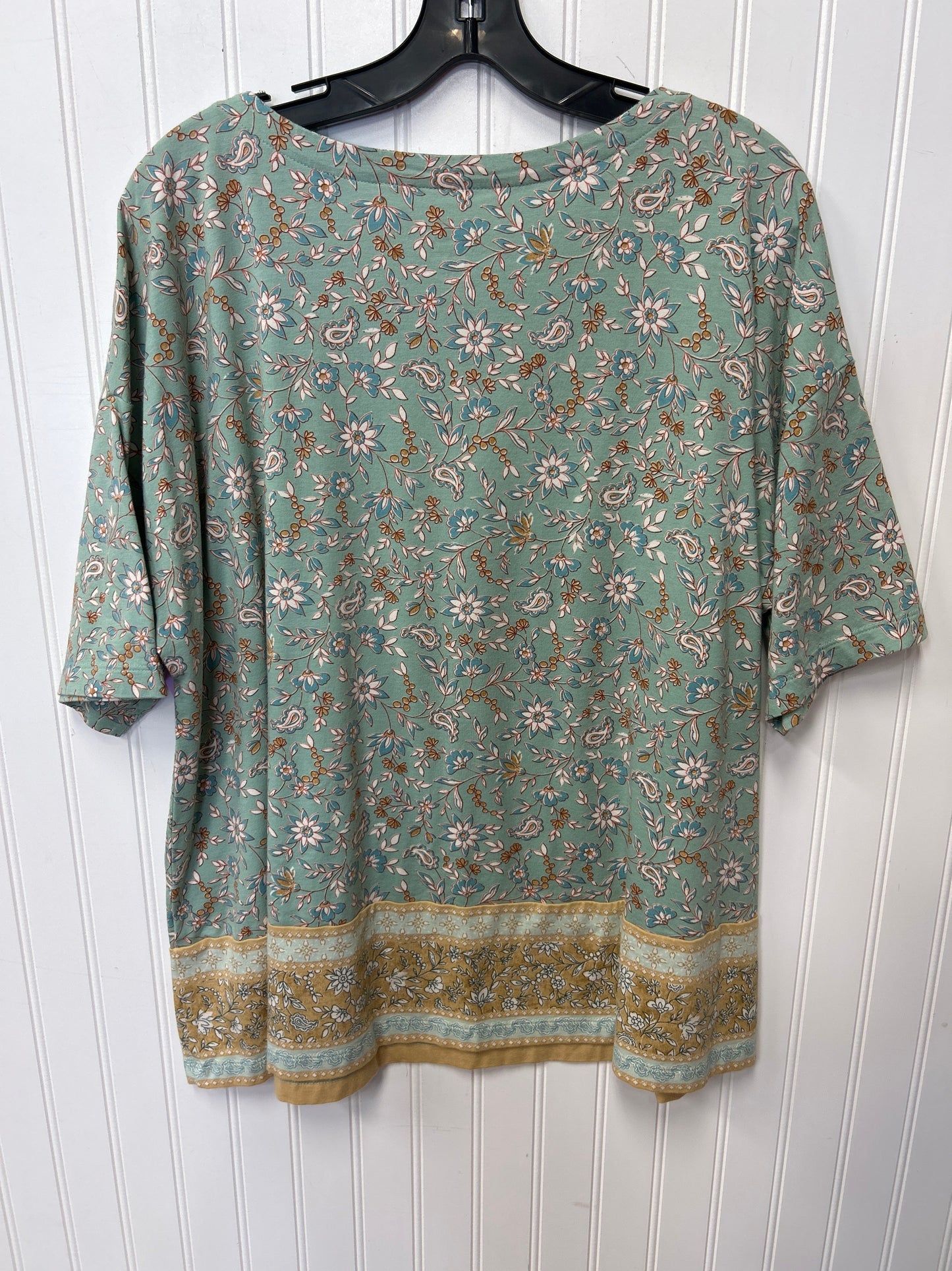 Top Ss By J. Jill In Green, Size:2X