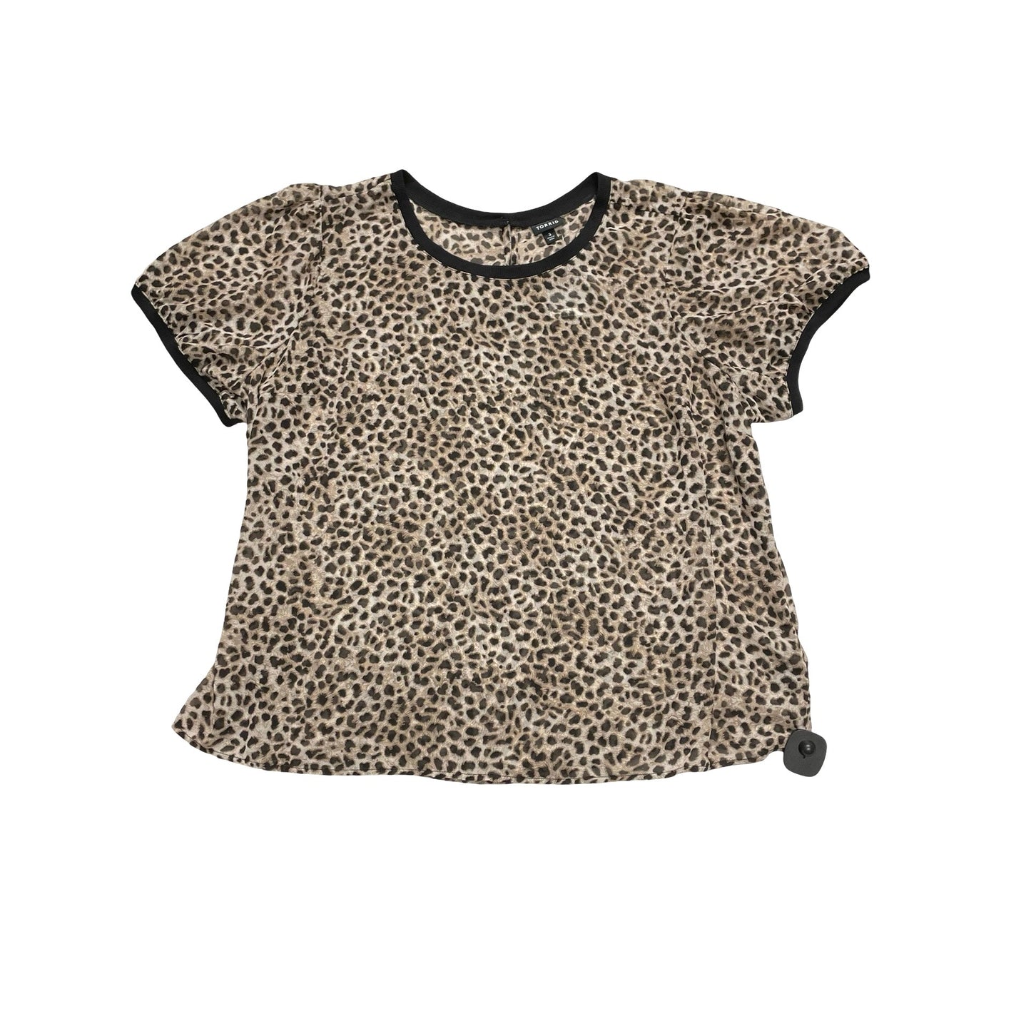 Top Ss By Torrid In Animal Print, Size:3X