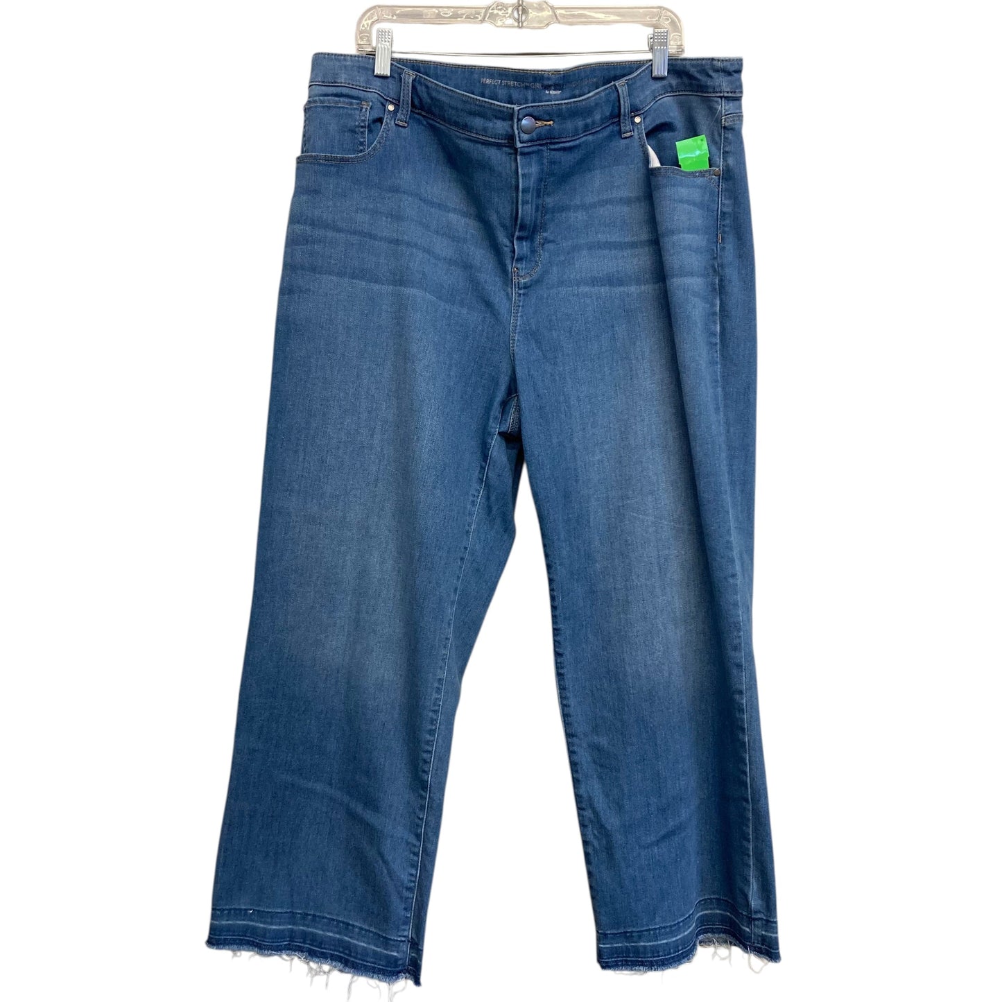 Jeans Straight By Chicos In Blue Denim, Size:20