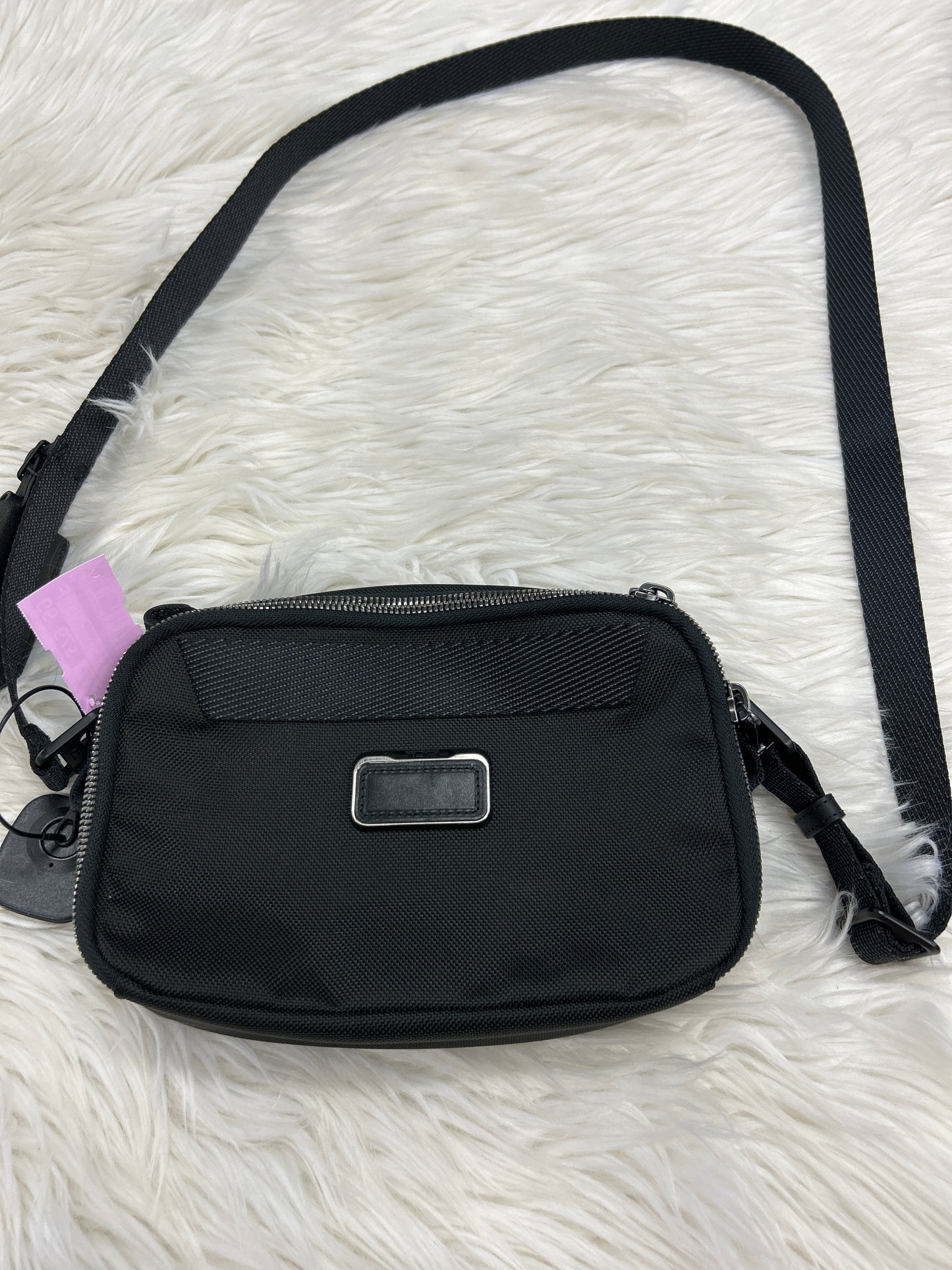 Crossbody Designer By Tumi In Black, Size:Small