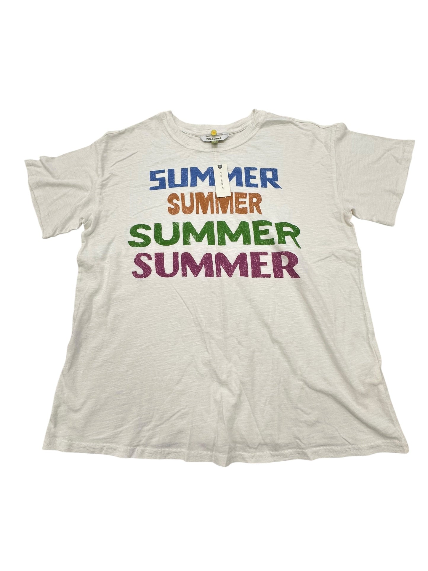 Top Ss Basic By Anthropologie In White, Size:Xs