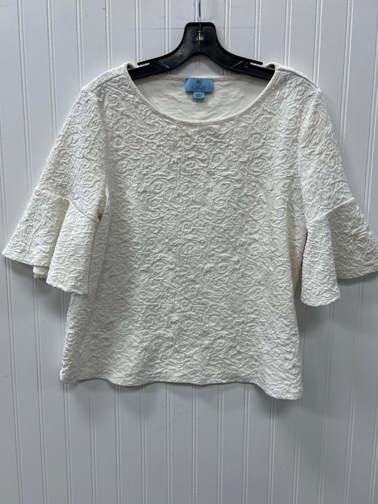Top Ss By Cece In Cream, Size:L