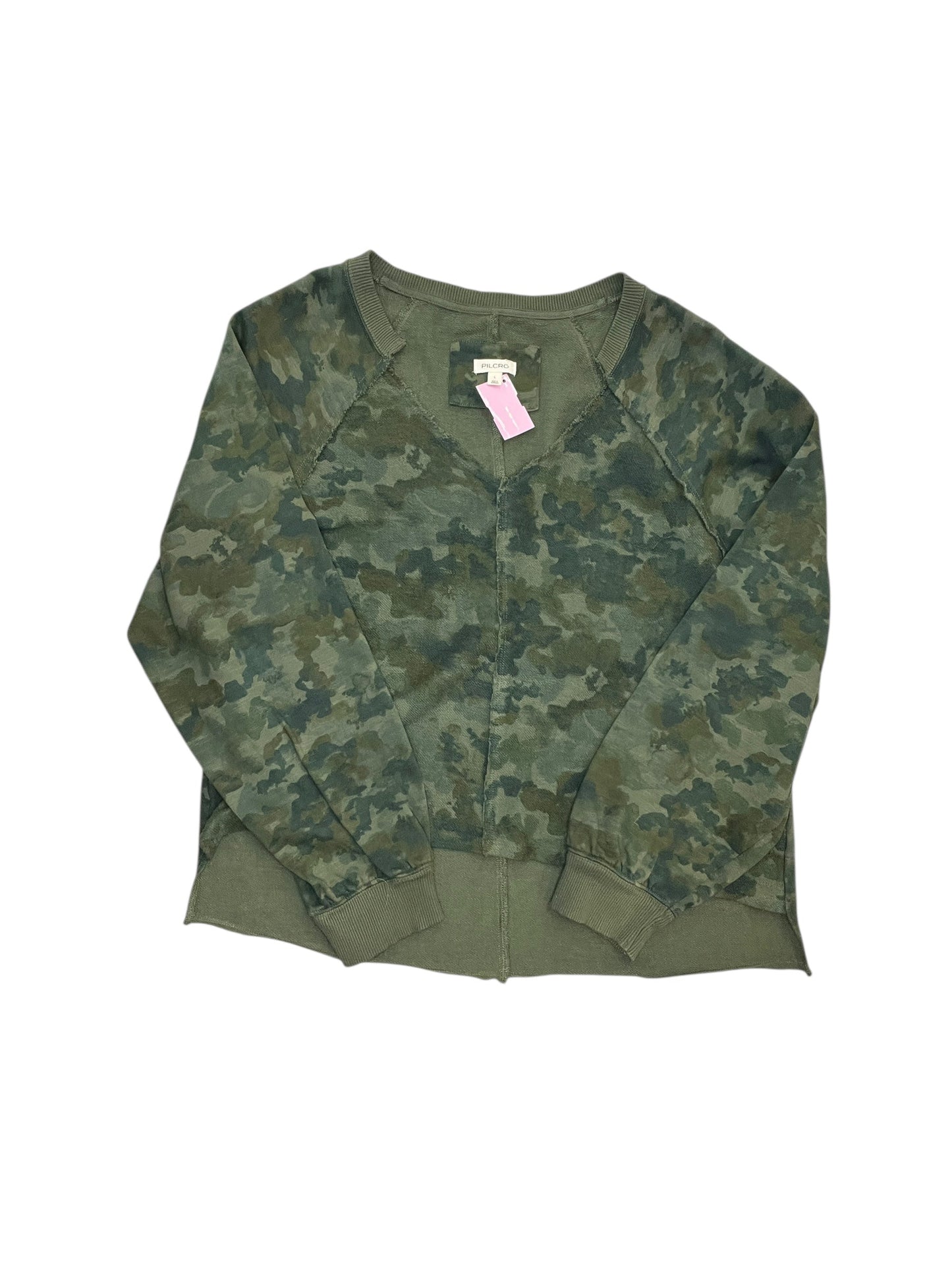 Top Ls By Pilcro In Green, Size:L