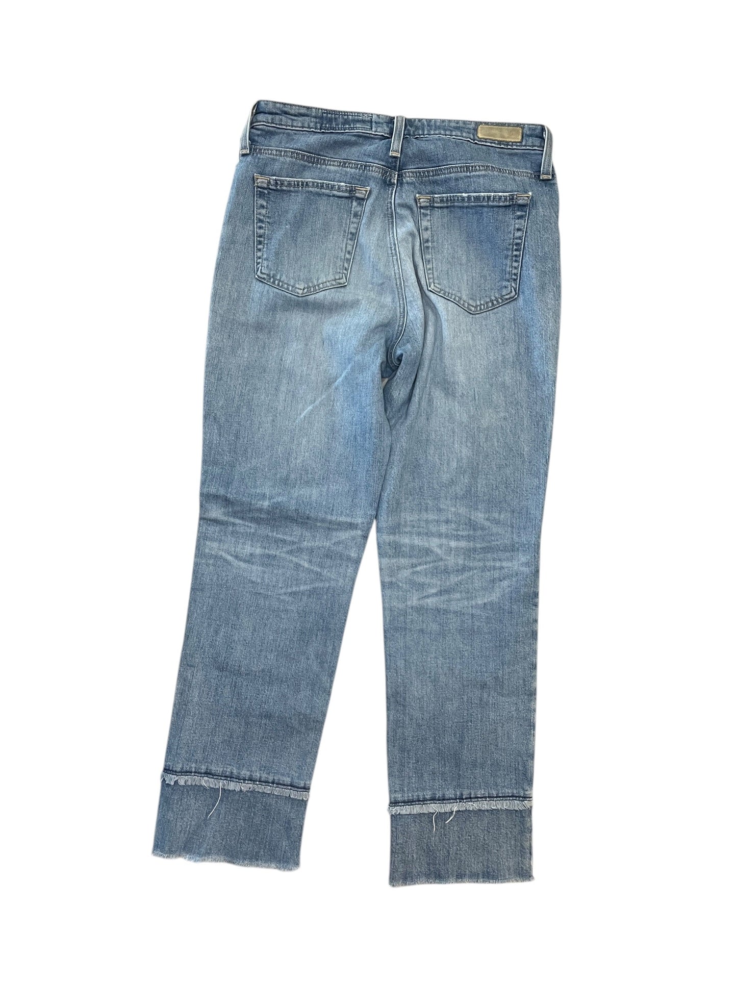 Jeans Straight By Ag Jeans In Blue Denim, Size:6