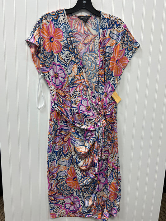 Dress Casual Midi By Maggy London In Floral Print, Size:18