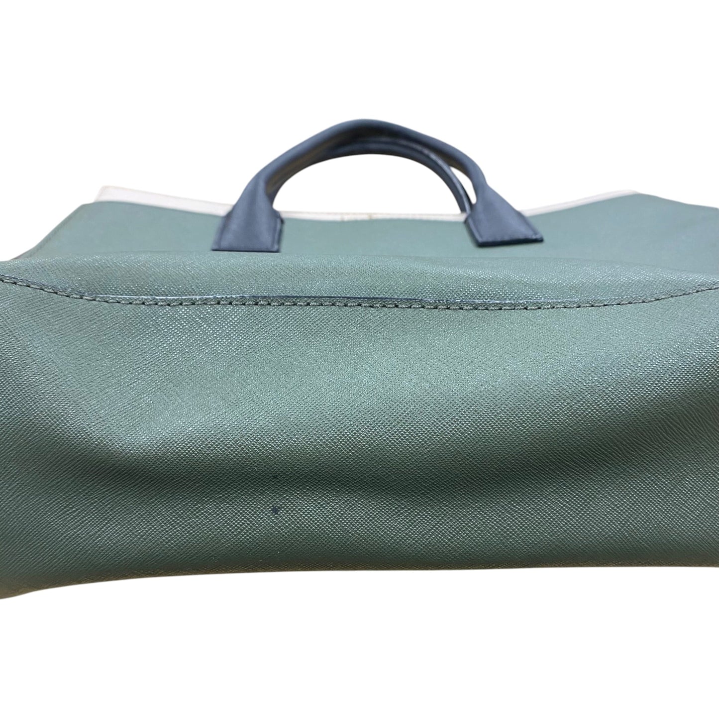 Handbag Designer By Kate Spade In Green & Tan, Size:Large