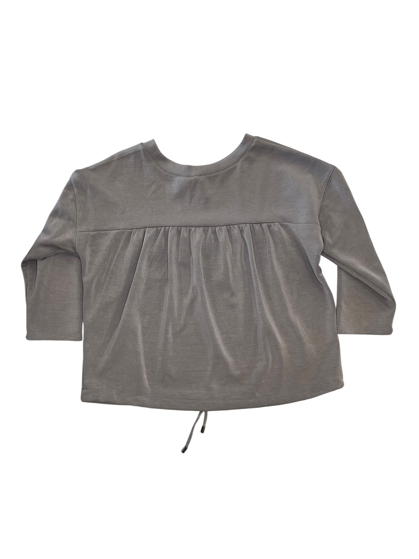 Top 3/4 Sleeve By Cable And Gauge In Grey, Size:S