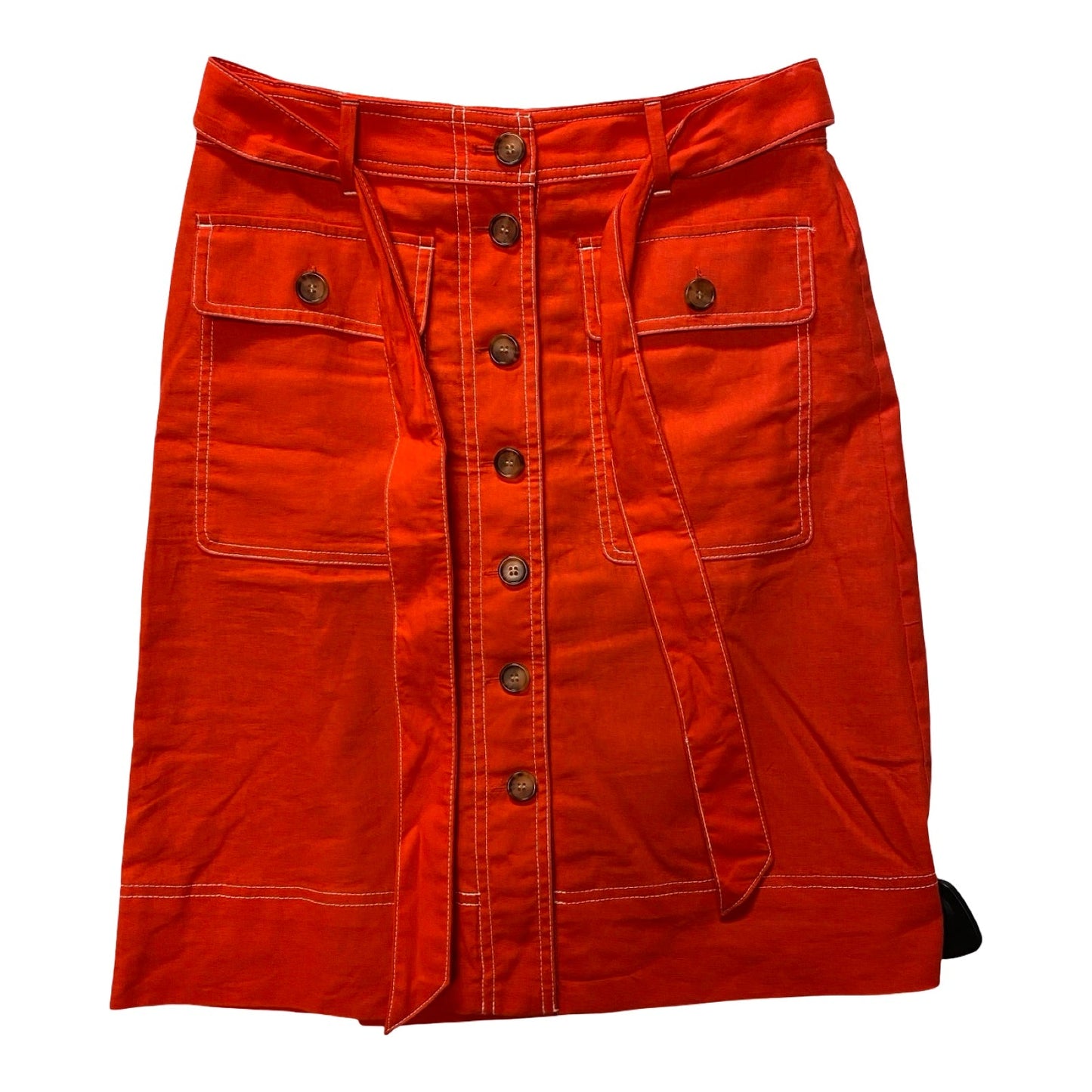 Skirt Midi By J. Crew In Red, Size:0