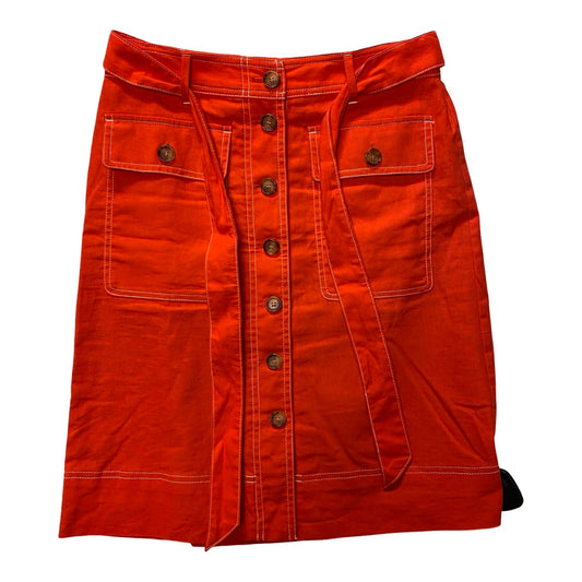 Skirt Midi By J. Crew In Red, Size:0
