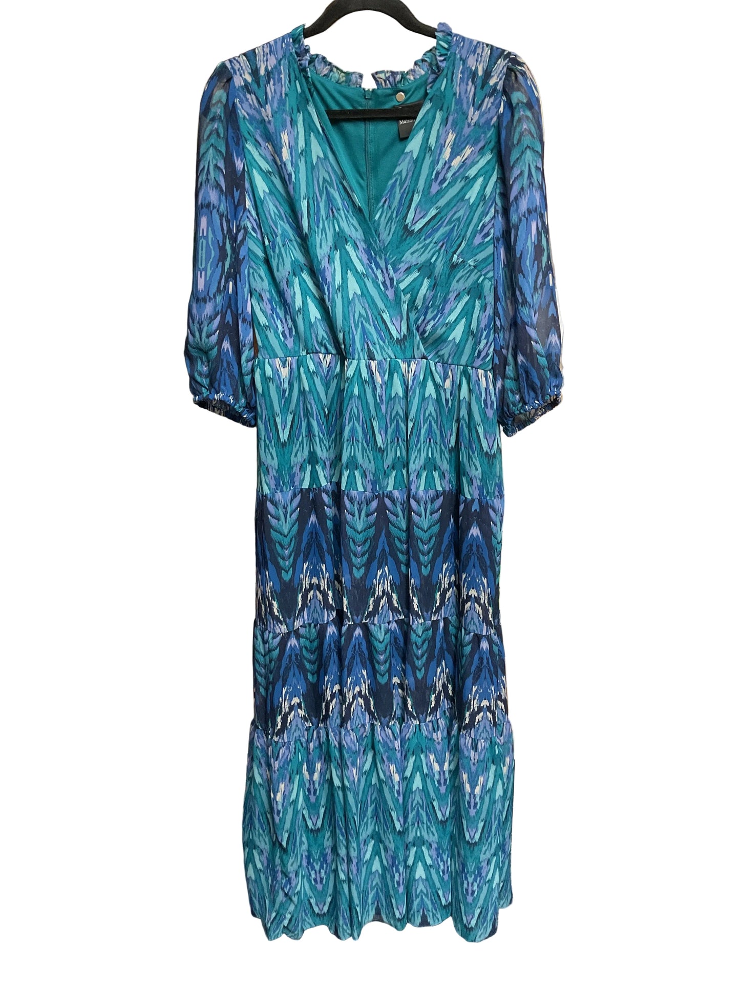 Dress Casual Maxi By Clothes Mentor In Blue & Purple, Size:M