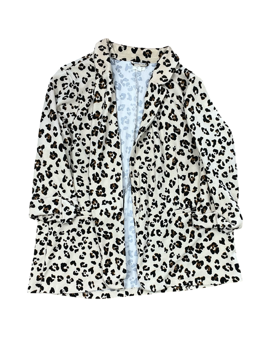 Cardigan By Maurices In Animal Print, Size:2X
