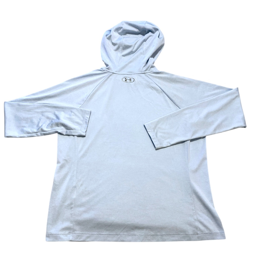 Athletic Top Ls Hoodie By Under Armour In Blue, Size:L
