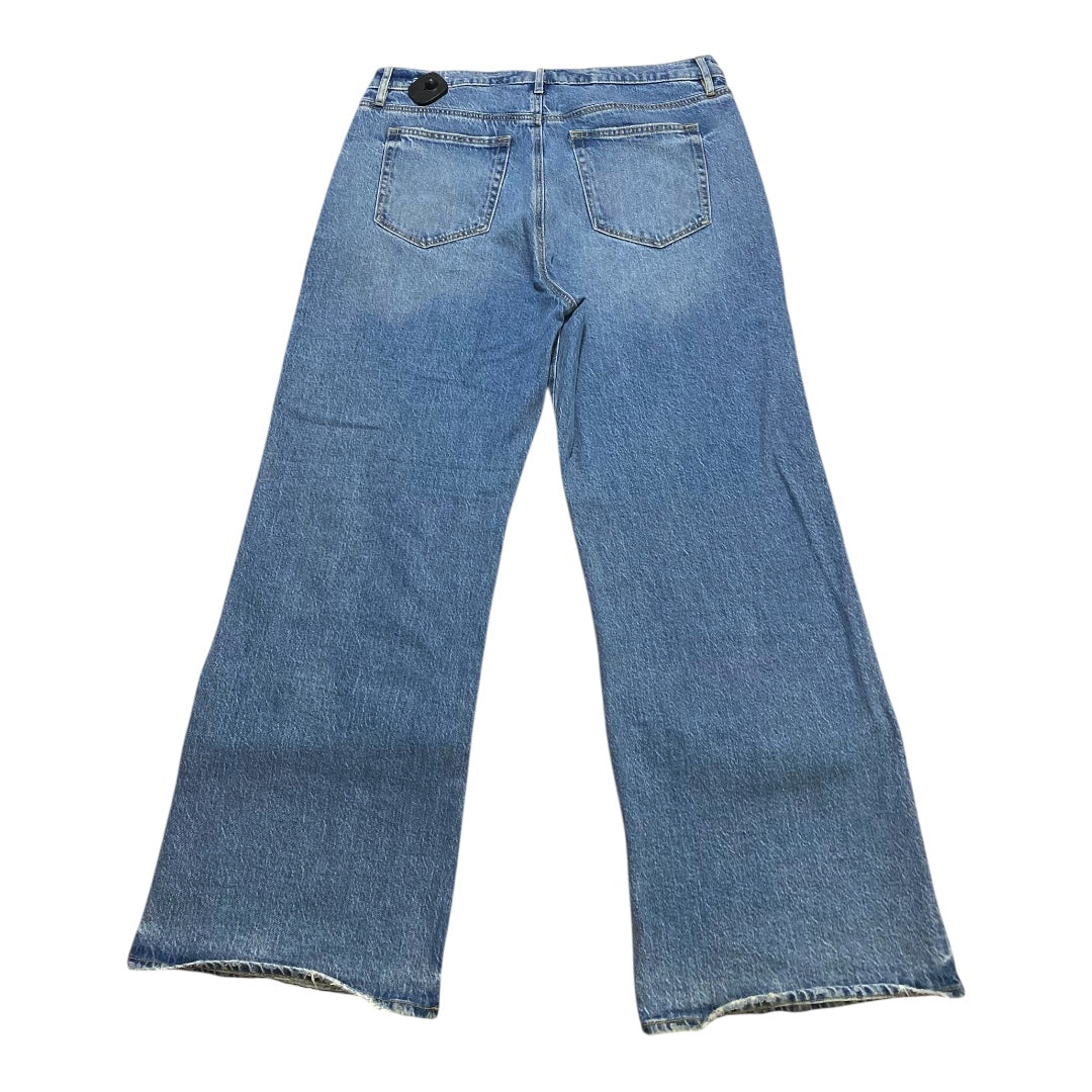 Jeans Straight By Loft In Blue Denim, Size:12