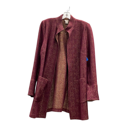 Sweater Cardigan By Chicos In Red, Size:M