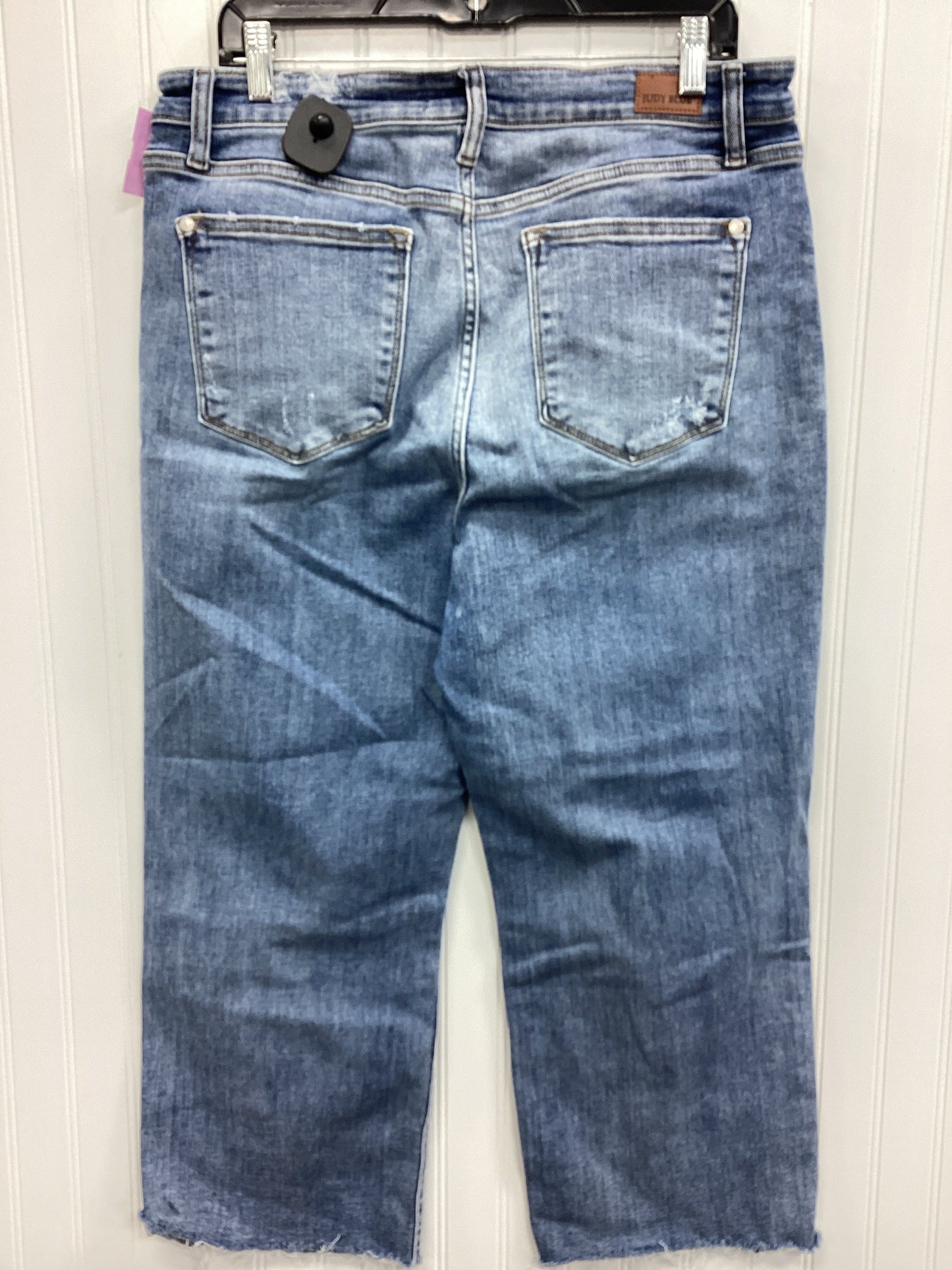 Jeans Straight By Judy Blue In Blue Denim, Size:14