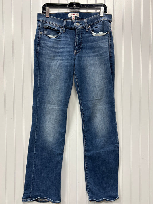 Jeans Boot Cut By Lucky Brand In Blue Denim, Size:10
