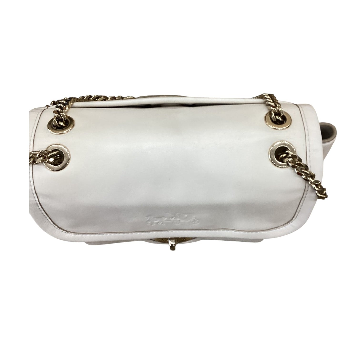 Handbag Designer By Coach In Cream, Size:Medium