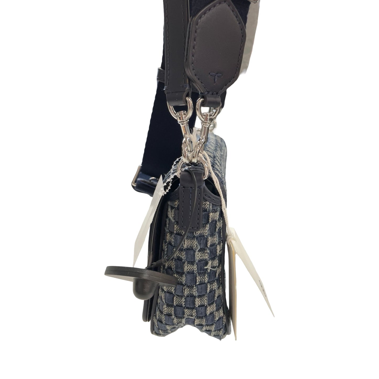 Handbag Designer By Tory Burch In Navy, Size:Medium