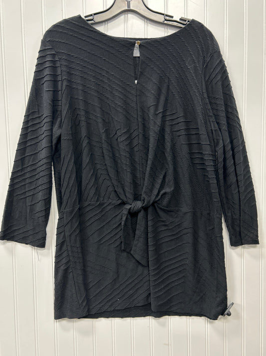 Top Ls By Liz Claiborne In Black, Size:L