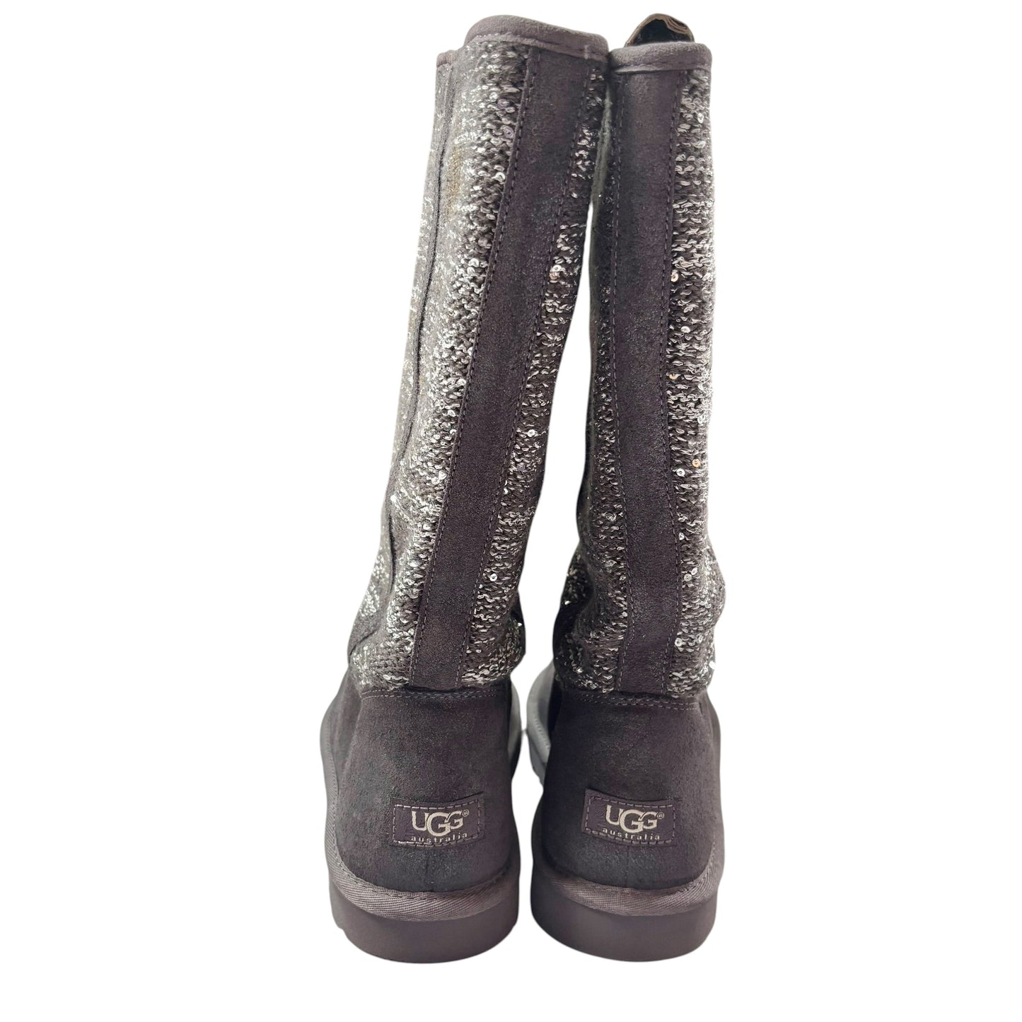 Boots Designer By Ugg In Grey, Size: 10