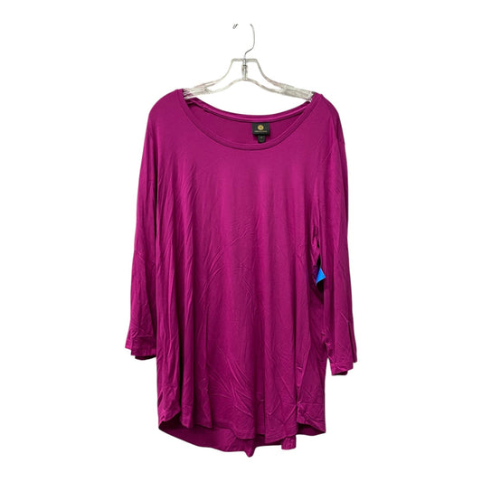 Top Ls By Jm Collections In Pink, Size:2X