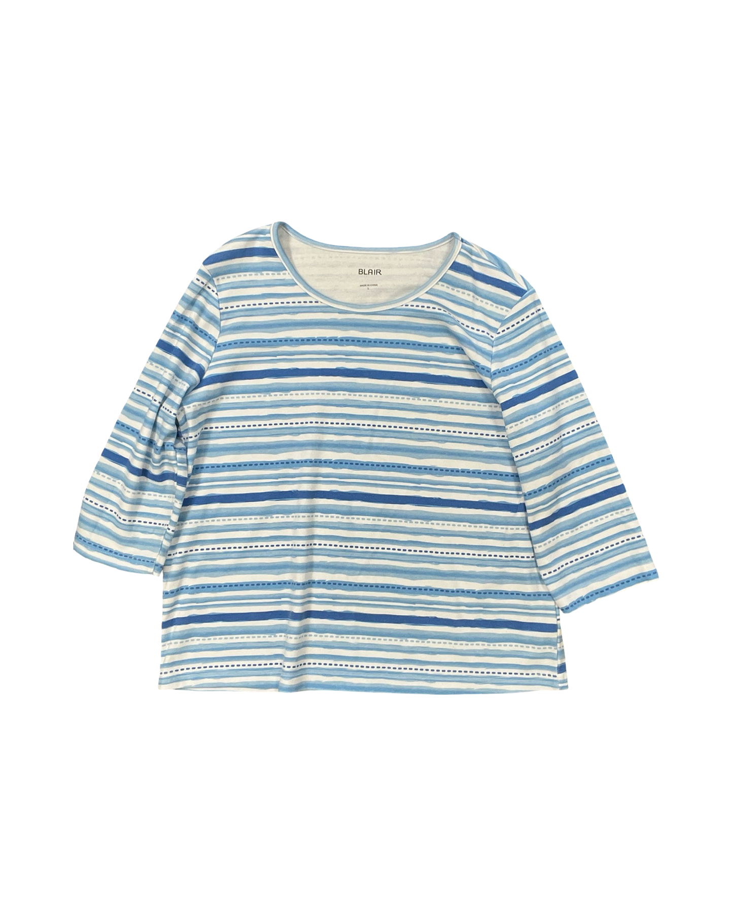 Top Ss By Blair In Blue & White, Size:L
